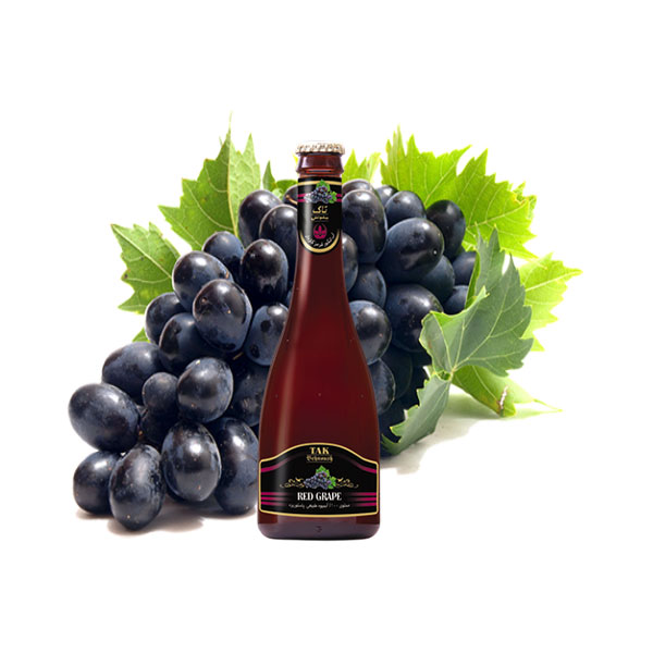 آبمیوه گازدار تاک انگور قرمز پت 280cc باکس 12تایی