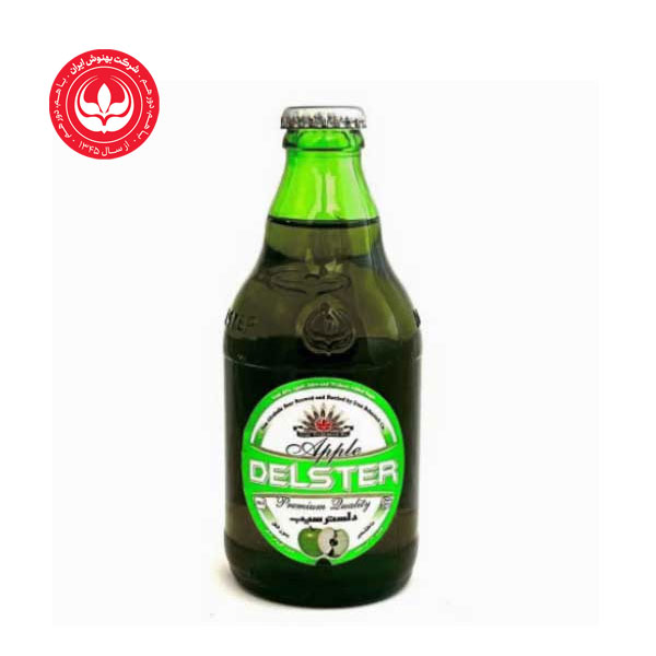 دلستر سیب شیشه 330cc باکس 12تایی