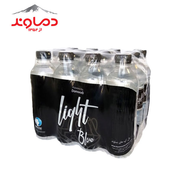 آب آشامیدنی لایت بلو دماوند پت 500cc باکس 12 تایی