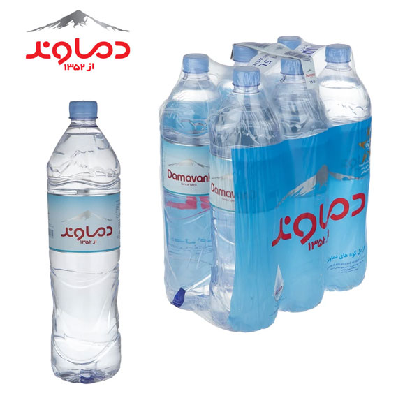 آب آشامیدنی دماوند پت 1500cc باکس 6 تایی
